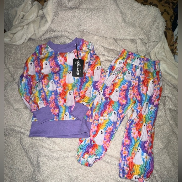 bunny knots Other - velveteen by bunny knots somewhere over the graveyard outfit 3T